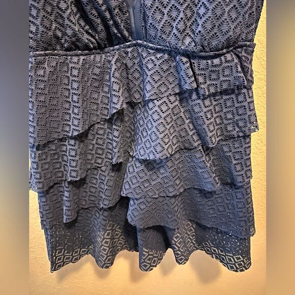 Croft & Barrow Navy swimsuit - Picture 4 of 11